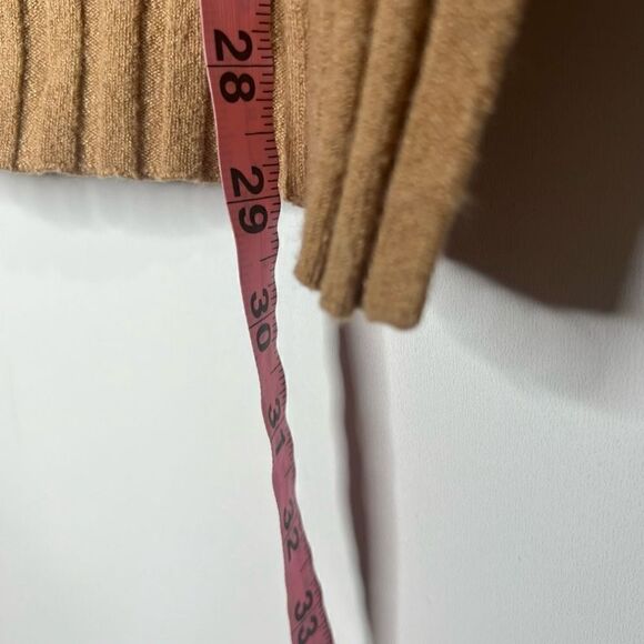 French Connection Camel Tan Brown V-neck Sweater Tunic - Picture 4 of 9